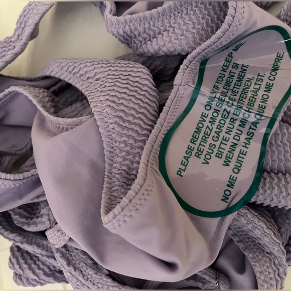 Danielle Guizio Lavender One-Piece Swimsuit - S - Never Worn with Tags - Picture 6 of 6